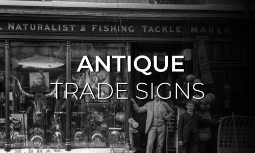 Antique Barber Shop Trade Sign
