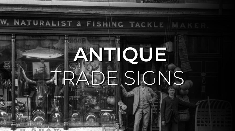 Antique Barber Shop Trade Sign