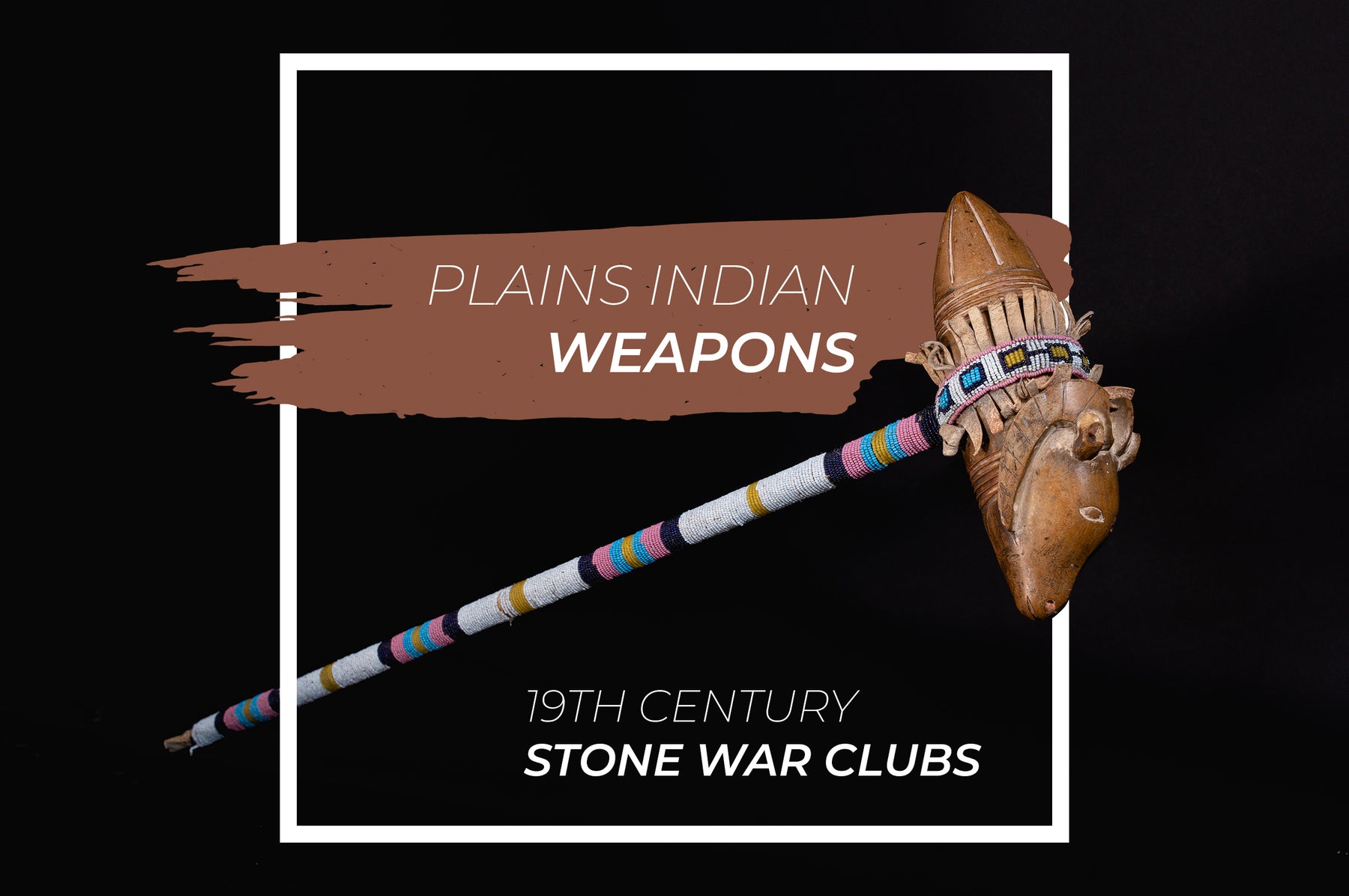 Plains Indian Stone War Clubs