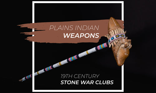 Plains Indian Stone War Clubs