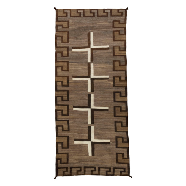 Navajo Crystal Runner, Native, Weaving, Floor Rug