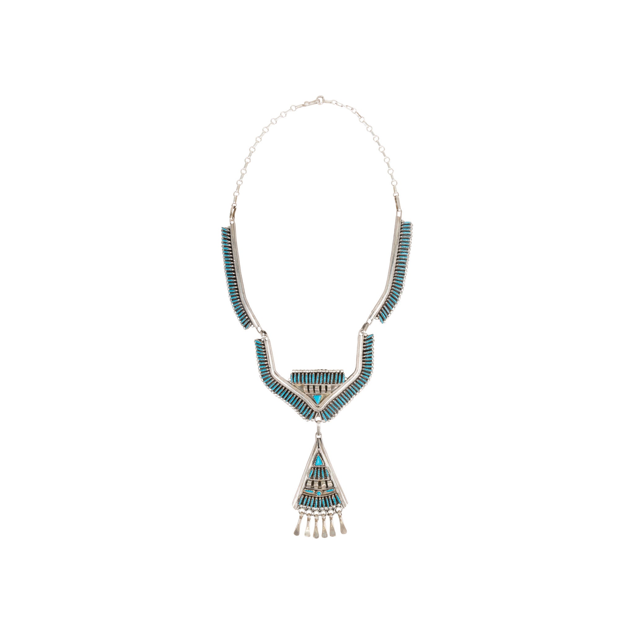 Zuni Needle Point Necklace, Jewelry, Necklace, Native