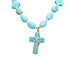 Turquoise Beaded Cross Necklace, Jewelry, Necklace, Native