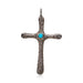 Turquoise Cross Pendant, Jewelry, Necklace, Native