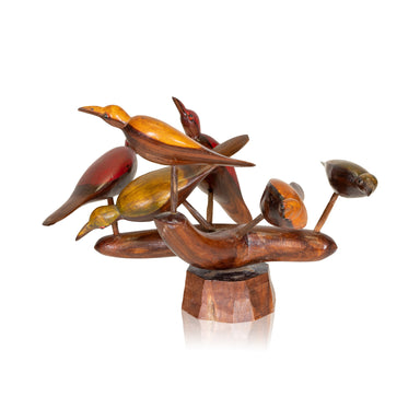 Carved Song Birds, Furnishings, Decor, Carving