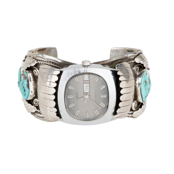 Frank James Navajo Watch Cuff, Jewelry, Watch, Native