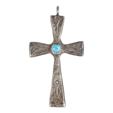 Sand Cast Cross Pendant, Jewelry, Necklace, Native