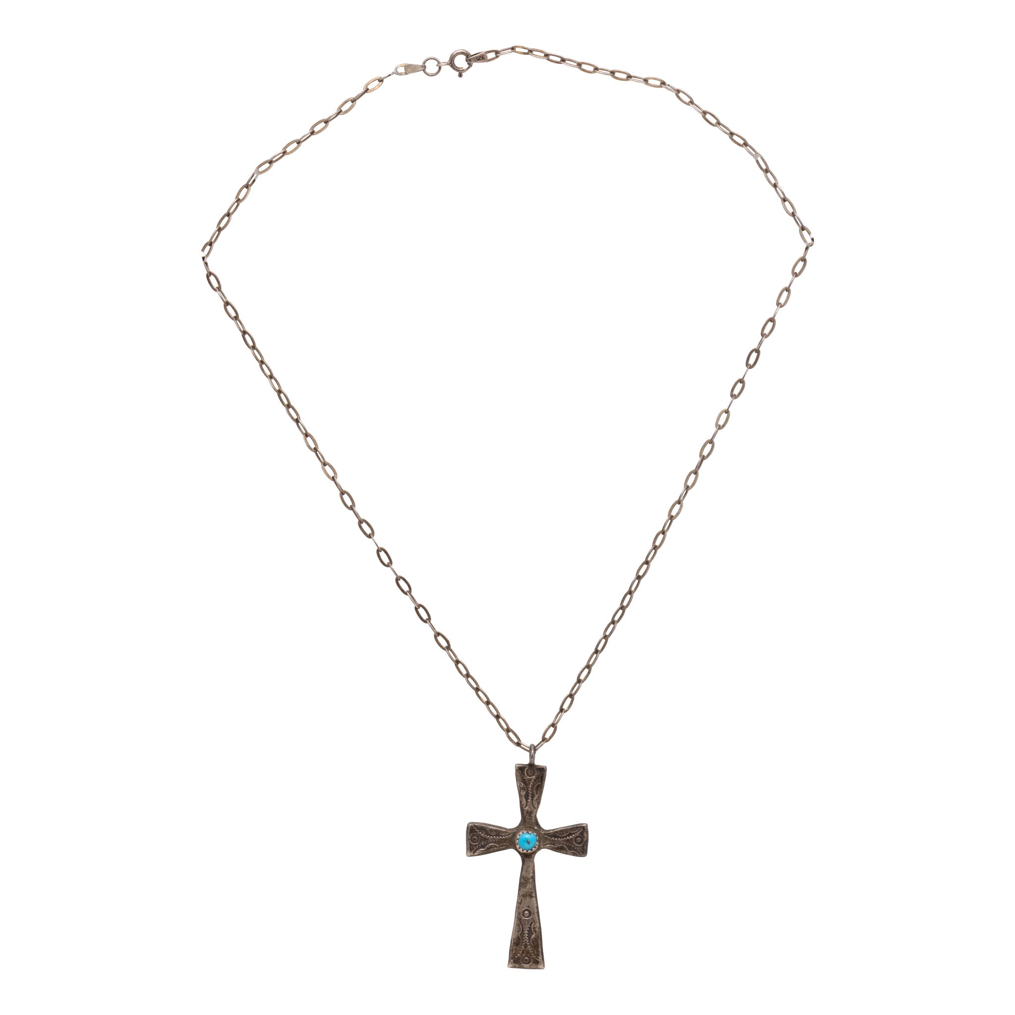 Sand Cast Cross Pendant