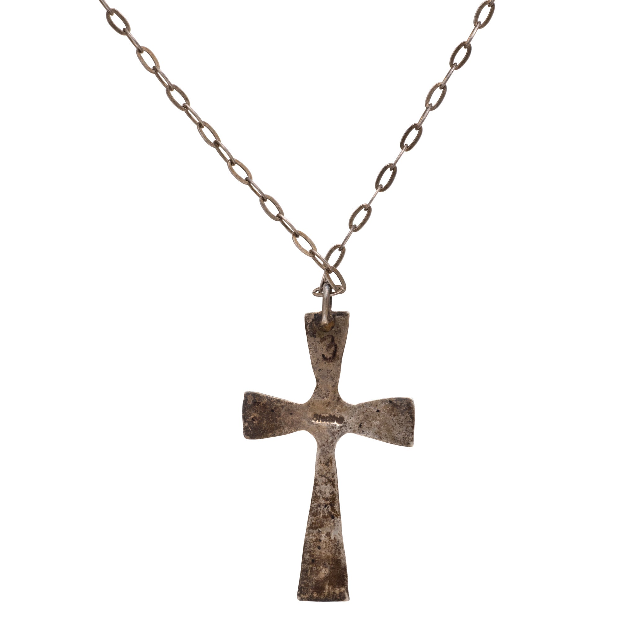 Sand Cast Cross Pendant