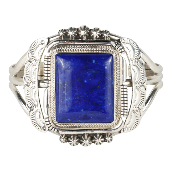 Navajo Square Lapis Bracelet, Jewelry, Bracelet, Native