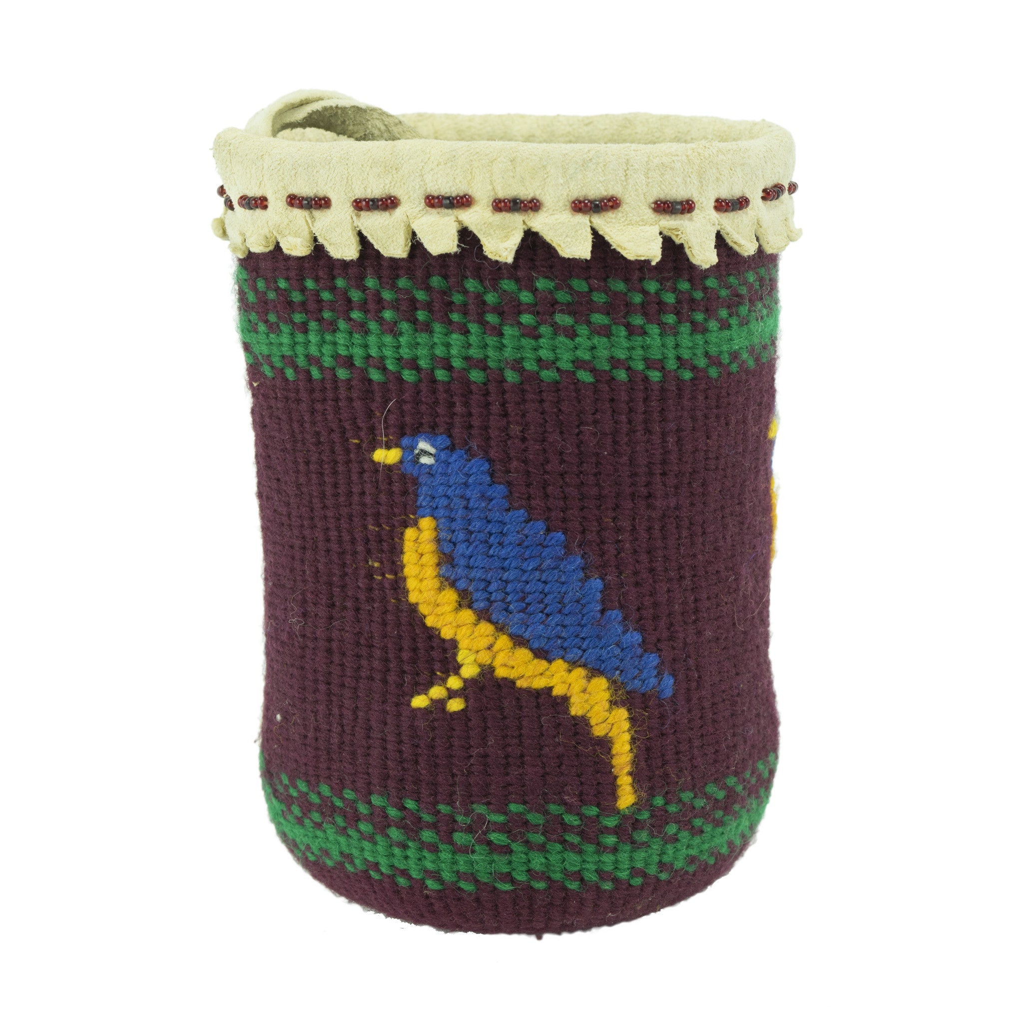 Plateau Sally Bag, Native, Basketry, Vertical