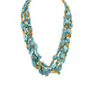 Five Strand Turquoise and Amber Necklace, Jewelry, Necklace, Native