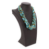 Five Strand Turquoise and Amber Necklace