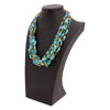Five Strand Turquoise and Amber Necklace