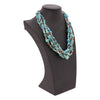 Five Strand Turquoise and Spiny Oyster Necklace