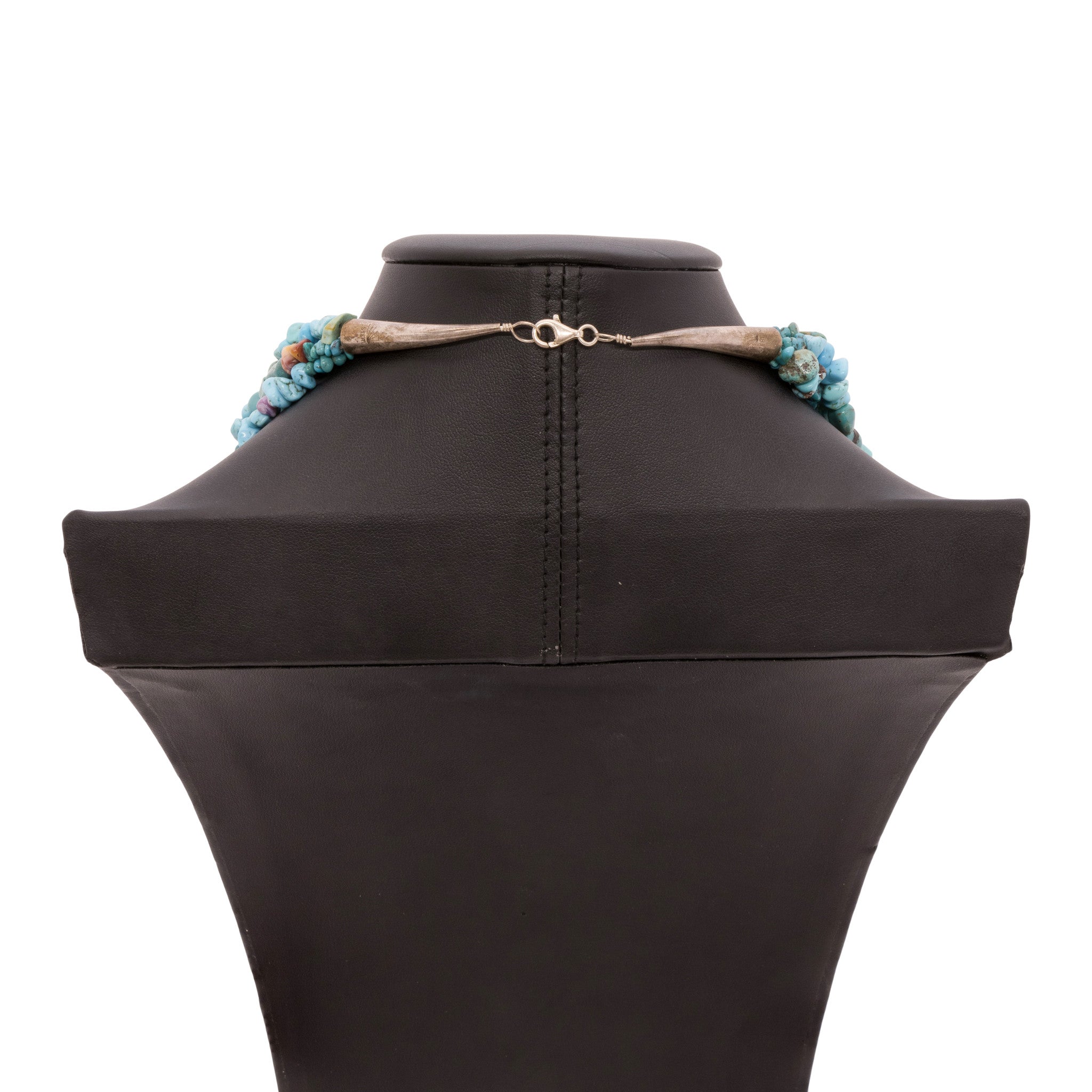 Five Strand Turquoise and Spiny Oyster Necklace