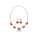 Zuni Coral Necklace and Earrings, Jewelry, Necklace, Native