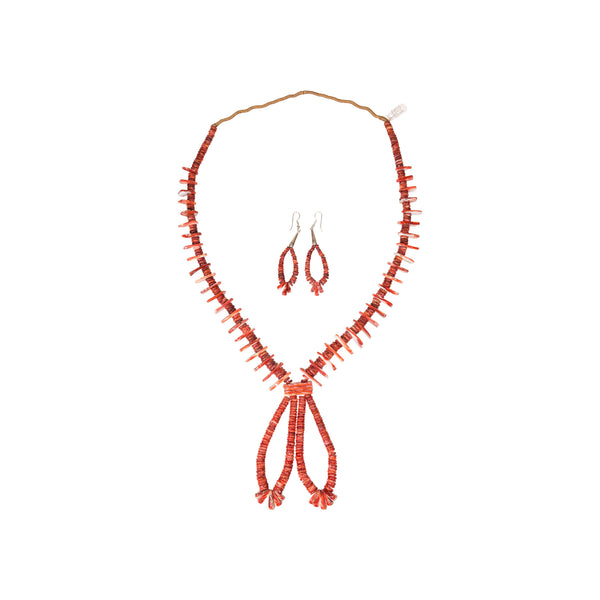 Spiny Oyster Necklace and Earrings, Jewelry, Necklace, Native