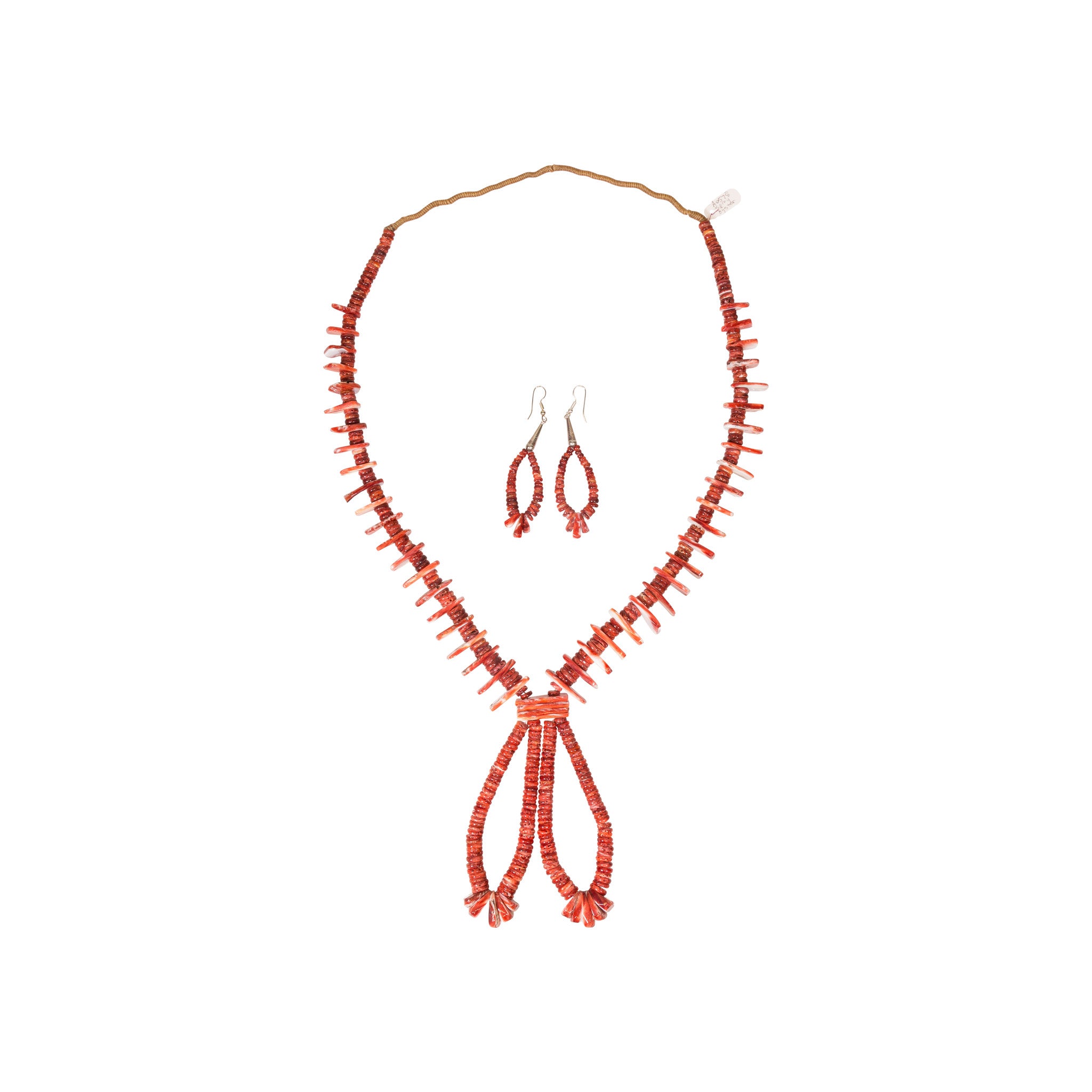 Spiny Oyster Necklace and Earrings, Jewelry, Necklace, Native