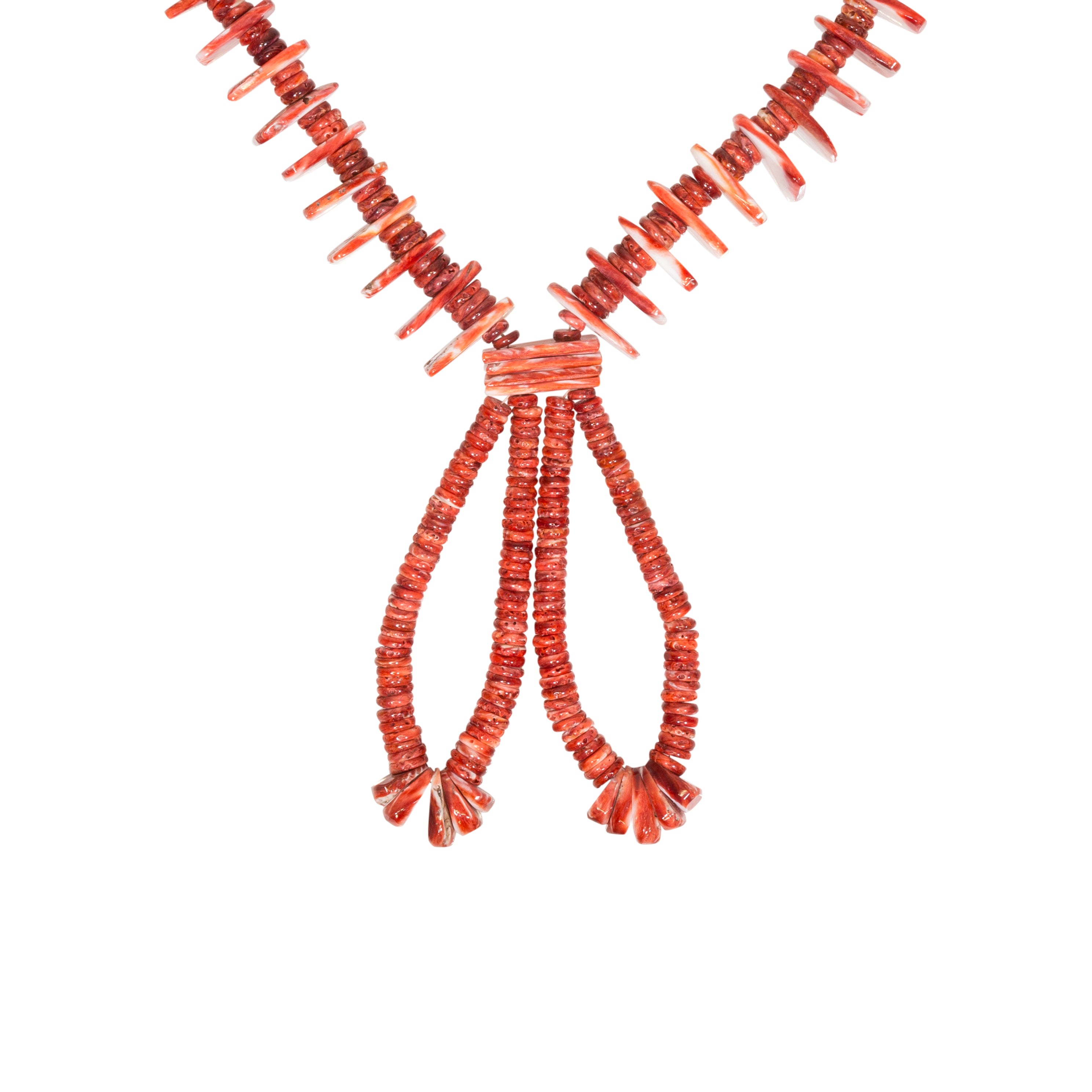 Spiny Oyster Necklace and Earrings