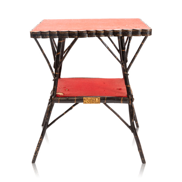 Folk Art Twigwork Table, Furnishings, Furniture, Table