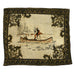 Indian Canoe with Stag Lap Robe, Furnishings, Textiles, Blanket