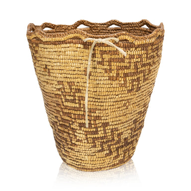 Klickitat Gathering Basket, Native, Basketry, Vertical