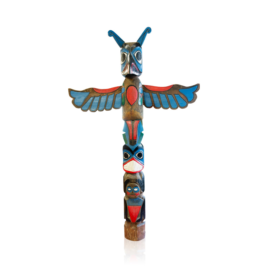 Large Tsimshian Thunderbird Totem Pole by George Mather Sr