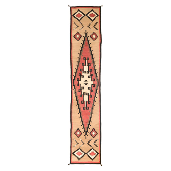 Navajo Crystal Runner, Native, Weaving, Floor Rug