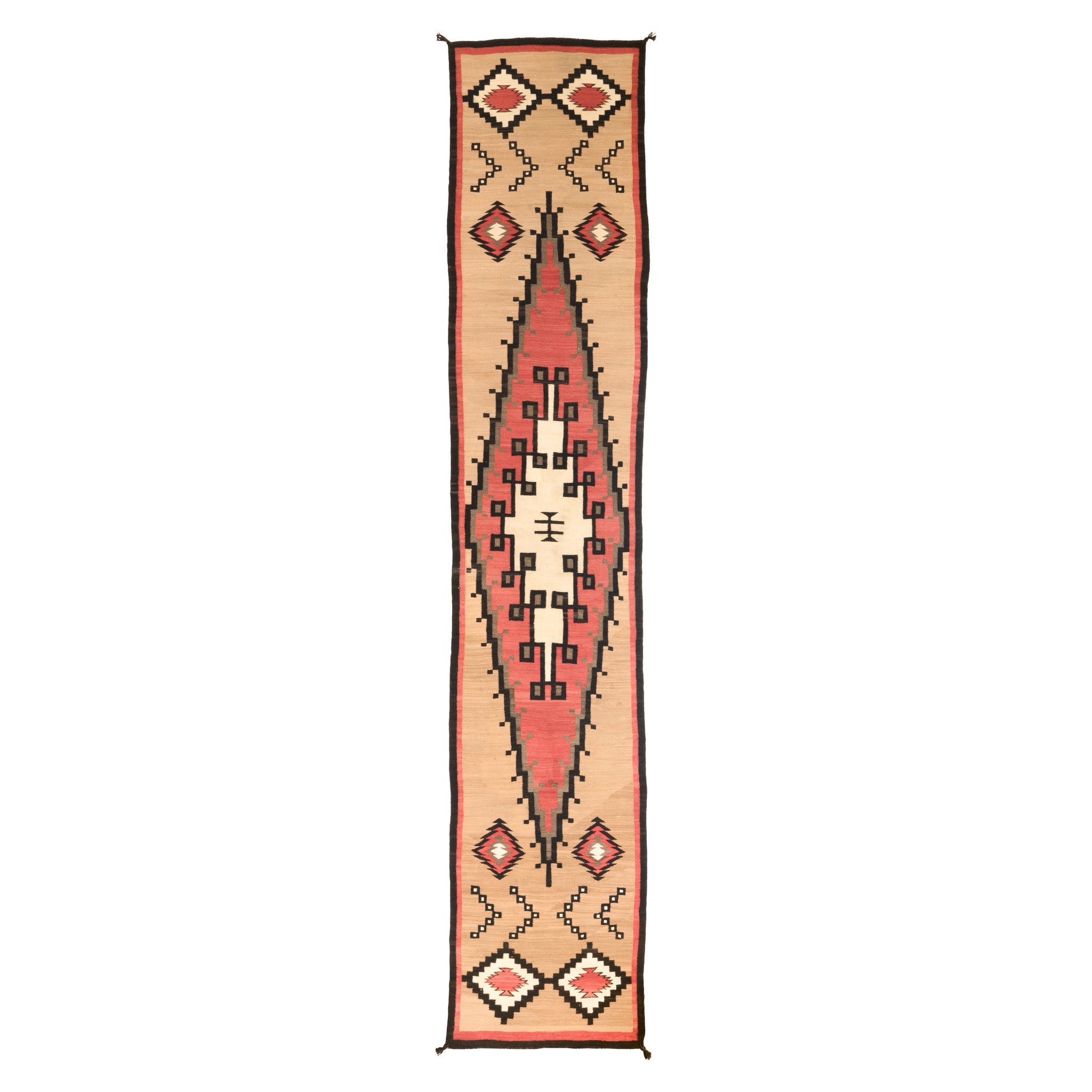 Navajo Crystal Runner, Native, Weaving, Floor Rug