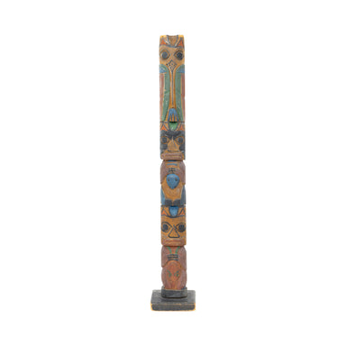 Multifigure Tlingit Totem, Native, Carving, Totem Pole