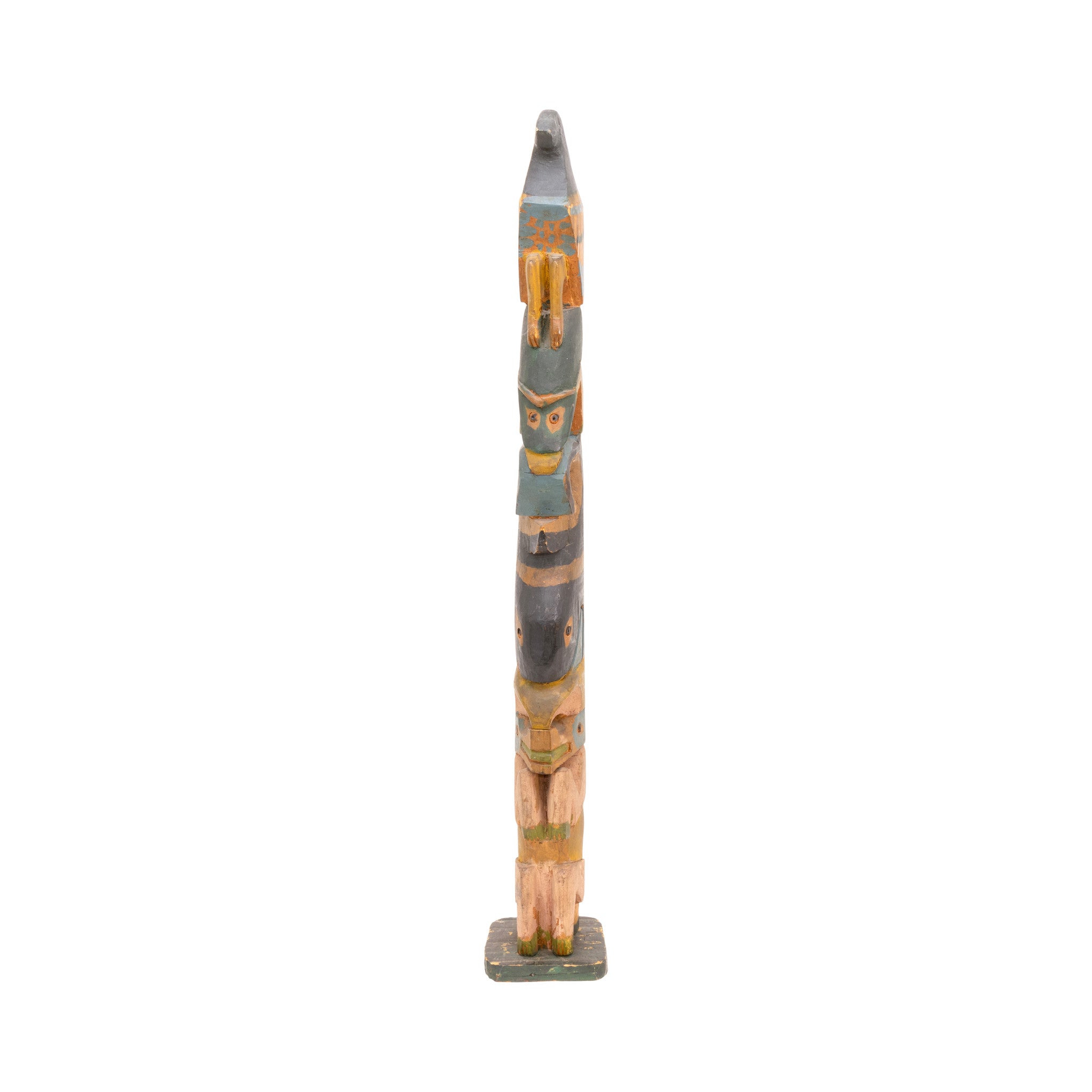 Nuu-chah-nulth Four Figure Model Totem