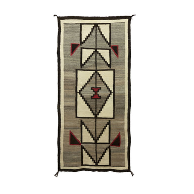 Navajo Crystal Runner, Native, Weaving, Floor Rug