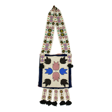 Woodlands Bandolier, Native, Beadwork, Bandolier Bag