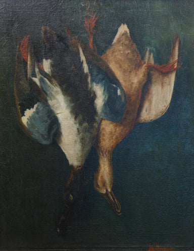 “Nature Morte Trompe l’Oeil” by Ada Hanson, Fine Art, Painting, Sporting