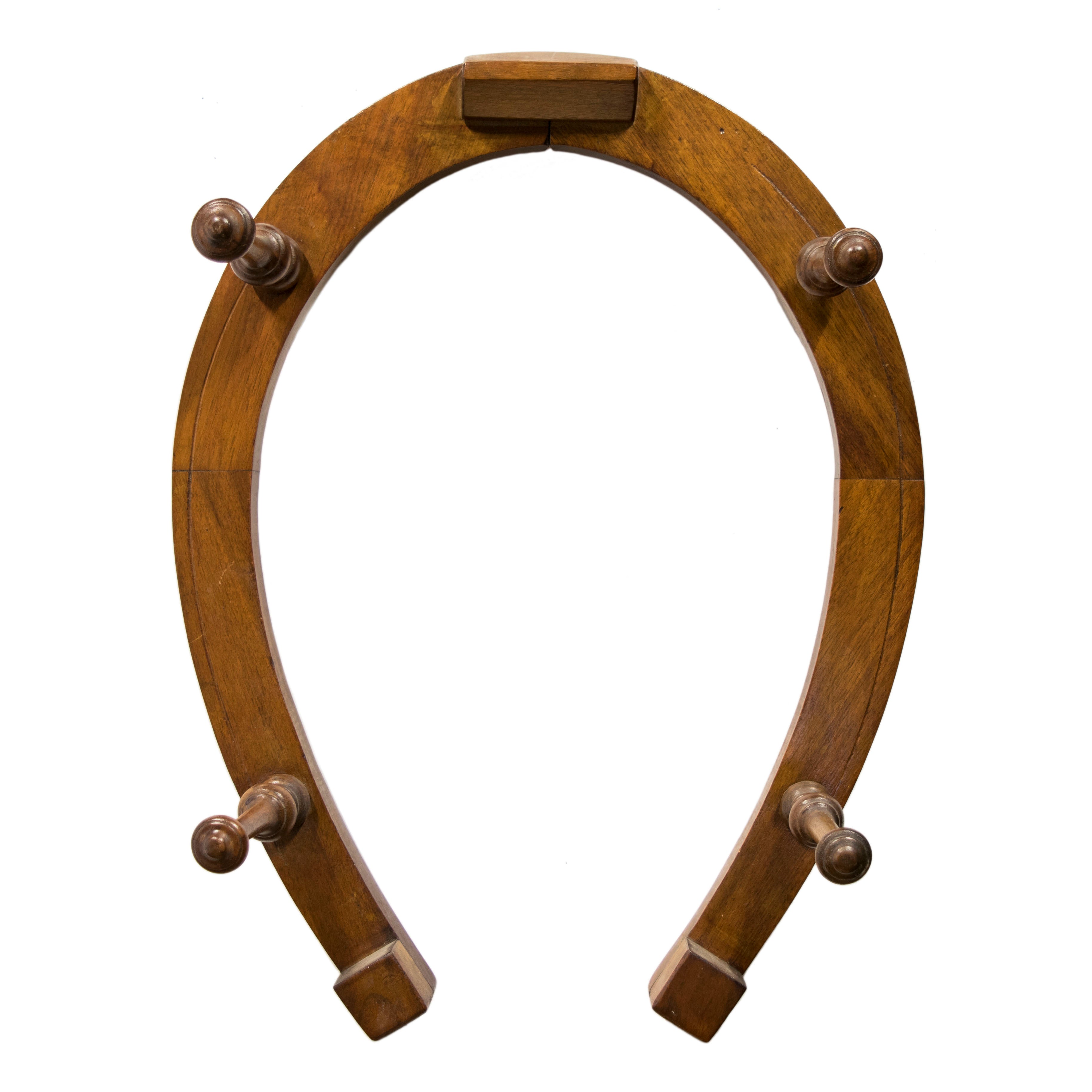 Horseshoe Hat Rack, Furnishings, Furniture, Hat Rack