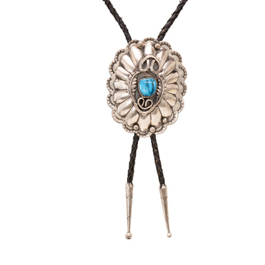 Hand Stamped Bolo, Jewelry, Bolo Necktie, Native