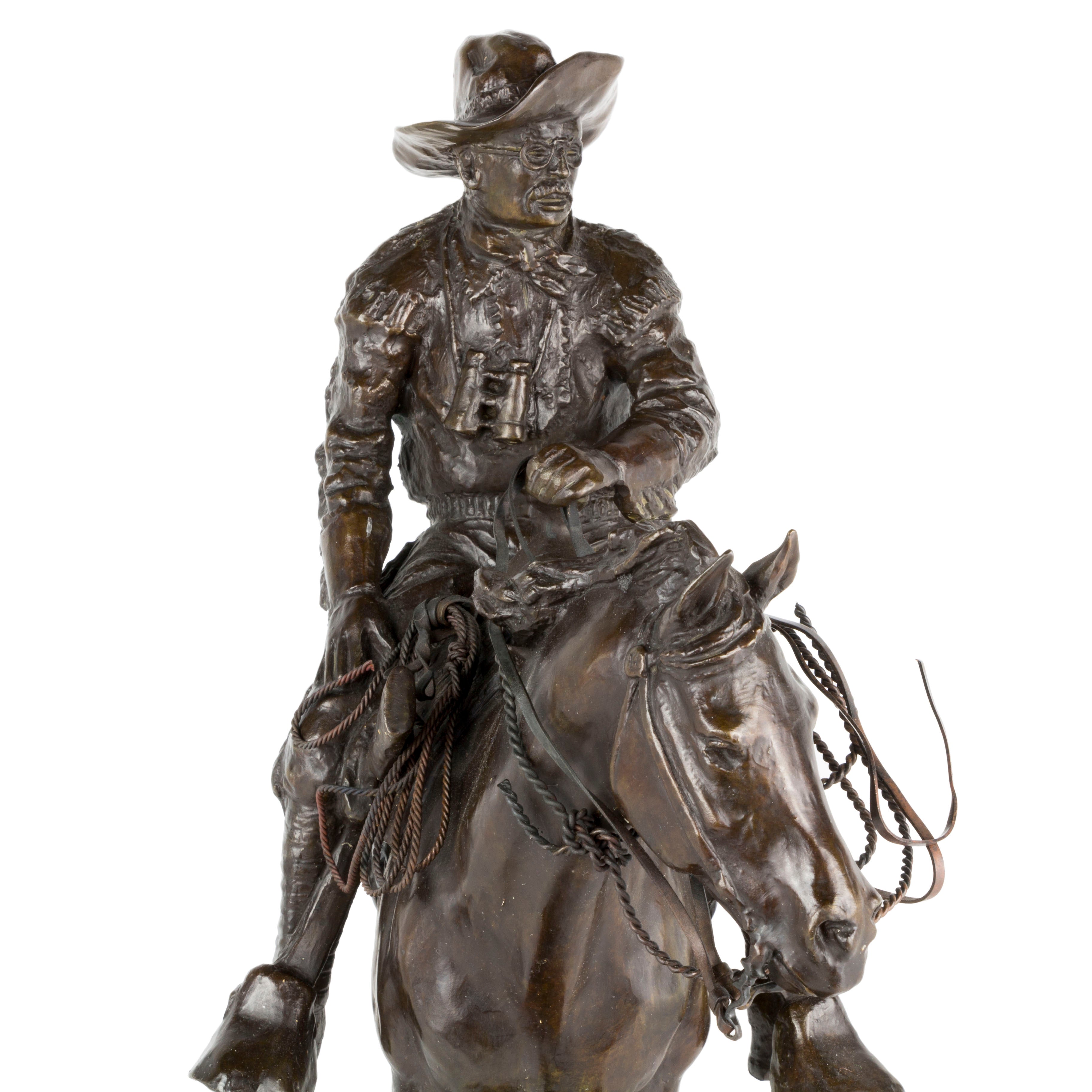 "Teddy Roosevelt" Bronze by Robert Scriver