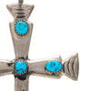 Navajo Sleeping Beauty Turquoise Cross Pendant