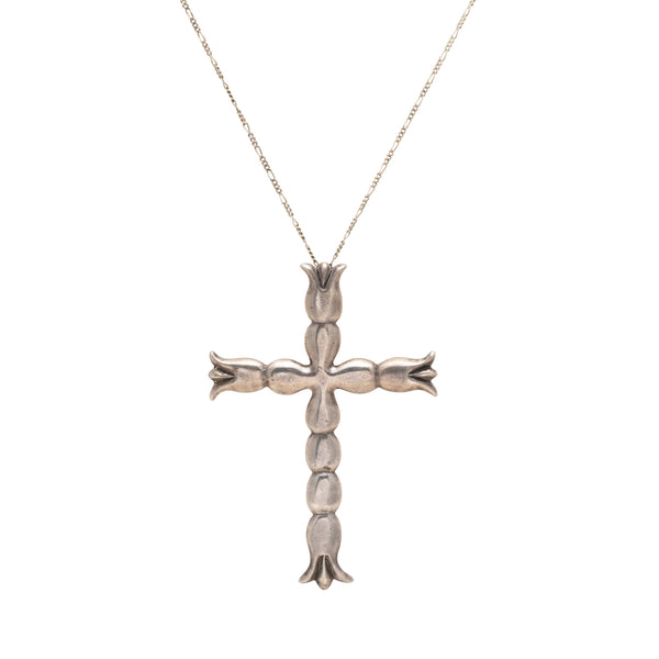 Sterling Silver Cross, Jewelry, Necklace, native