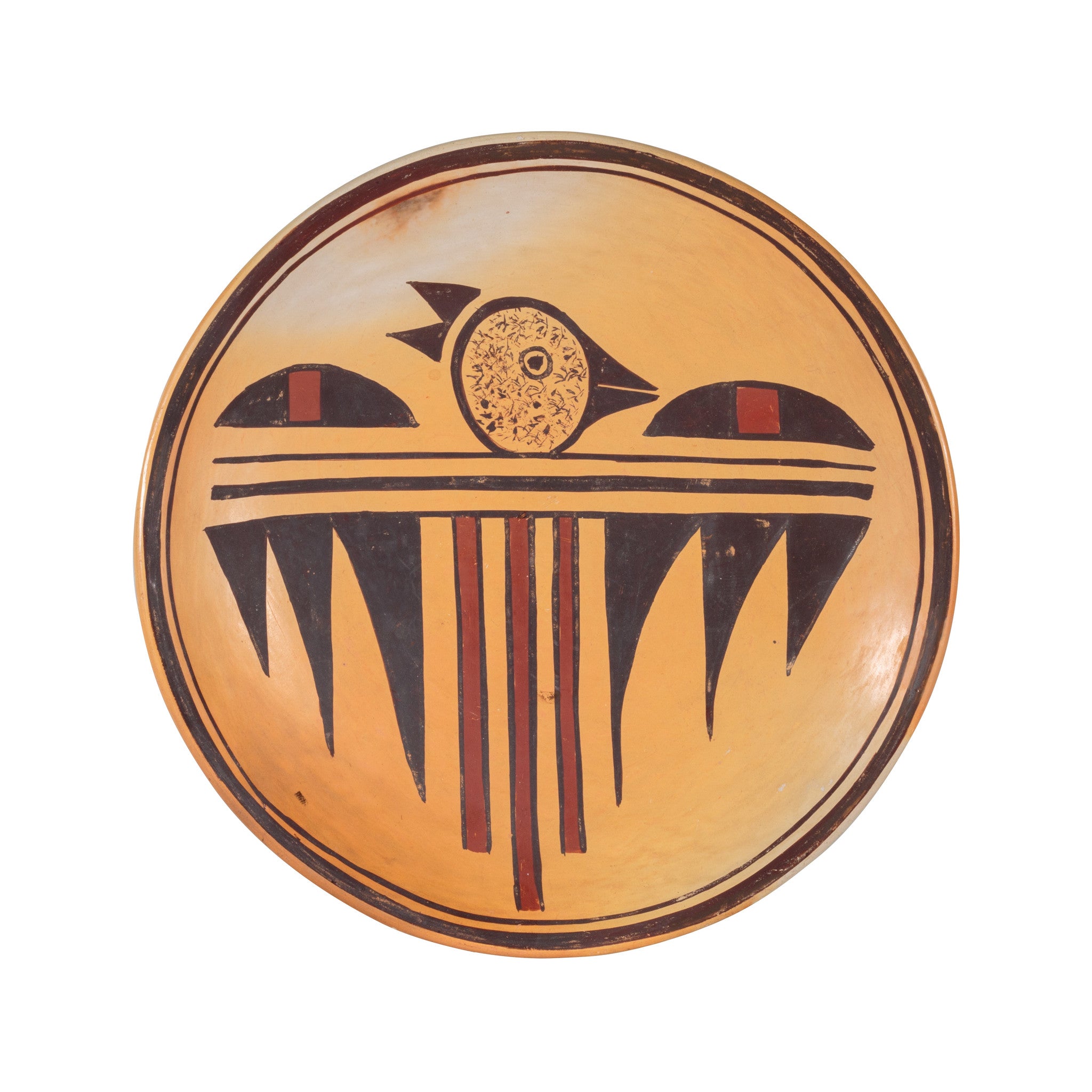 Hopi Thunderbird Plate, Native, Pottery, Historic