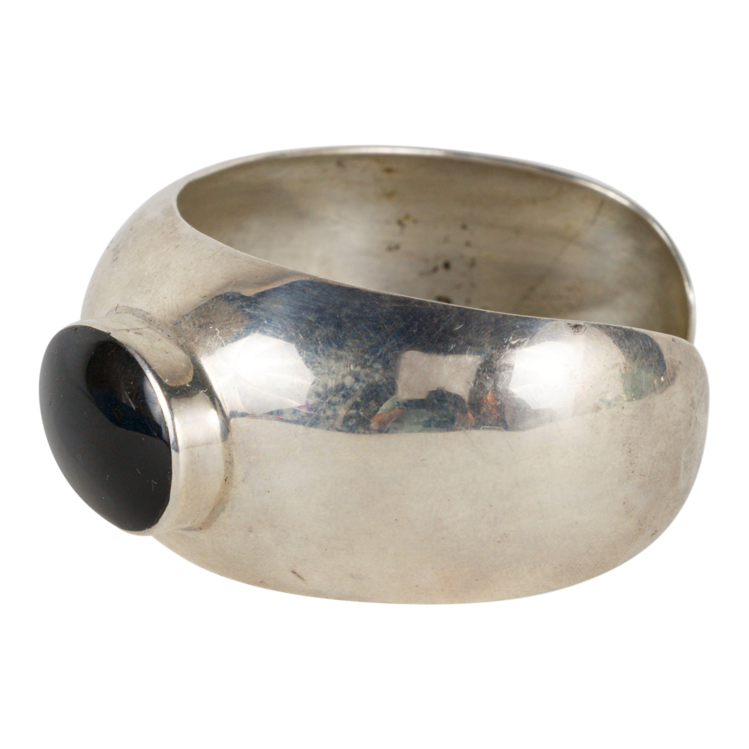 Navajo Wide Onyx Bracelet