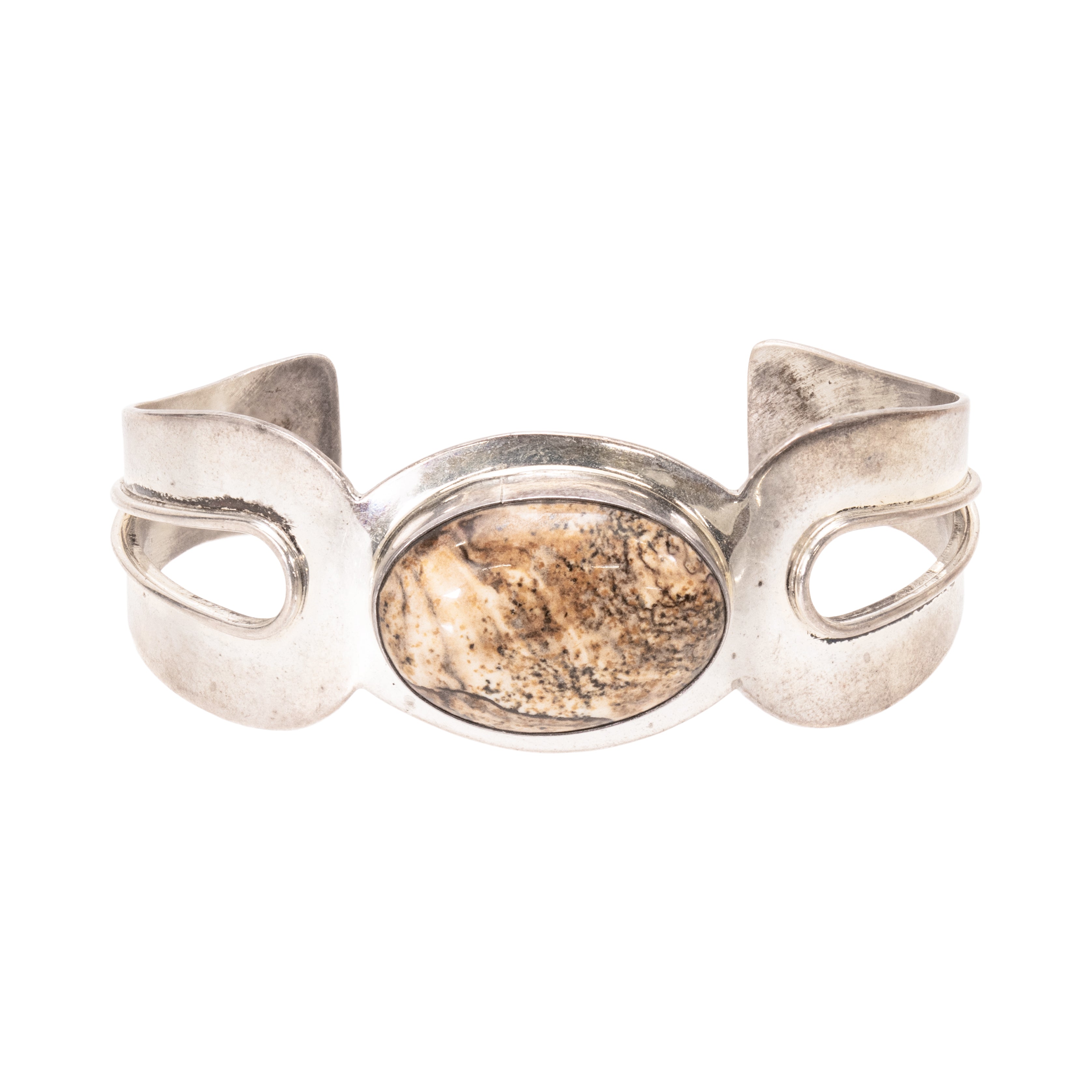 Navajo Leopardskin Jasper Bracelet, Jewelry, Bracelet, Native