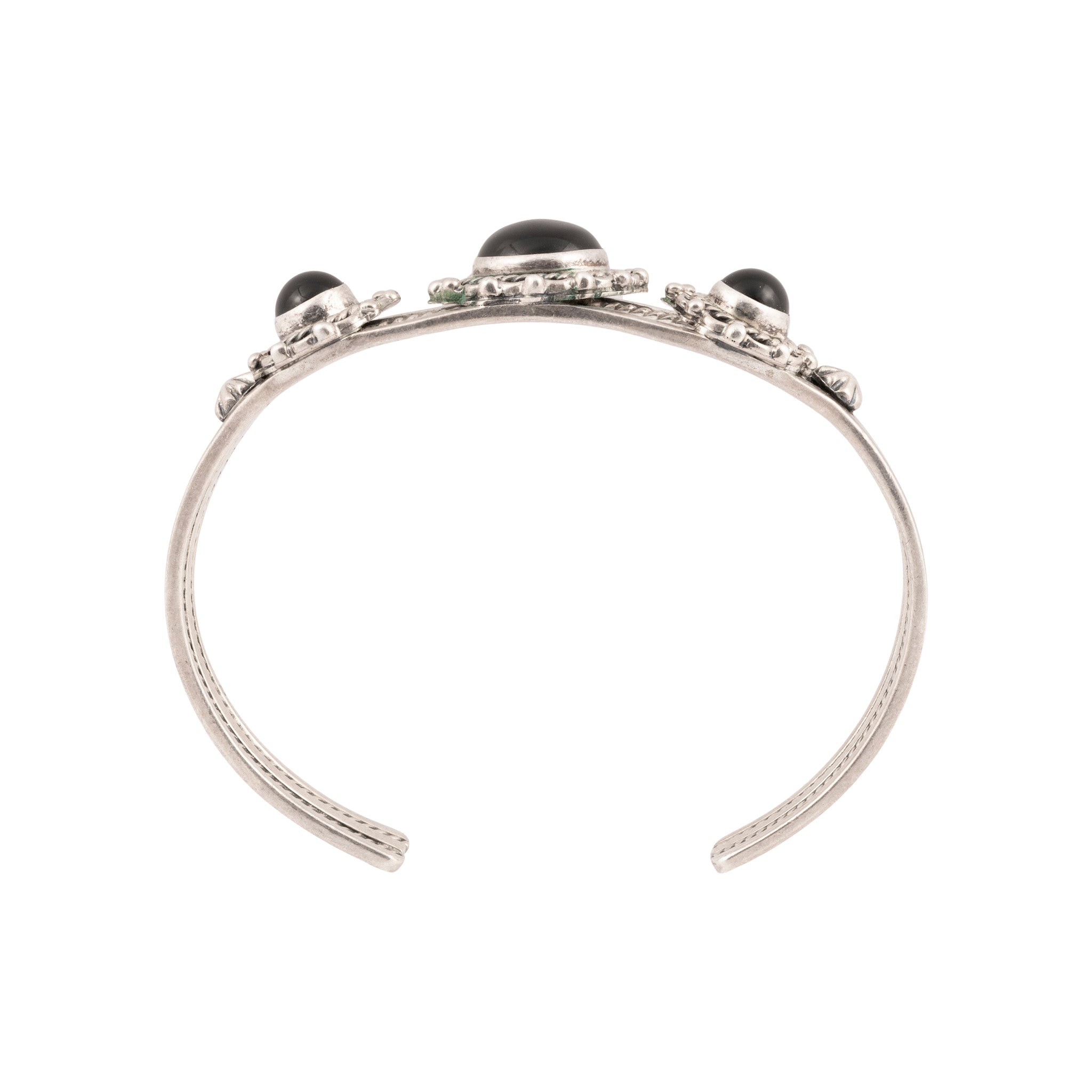 Onyx and Sterling Bracelet