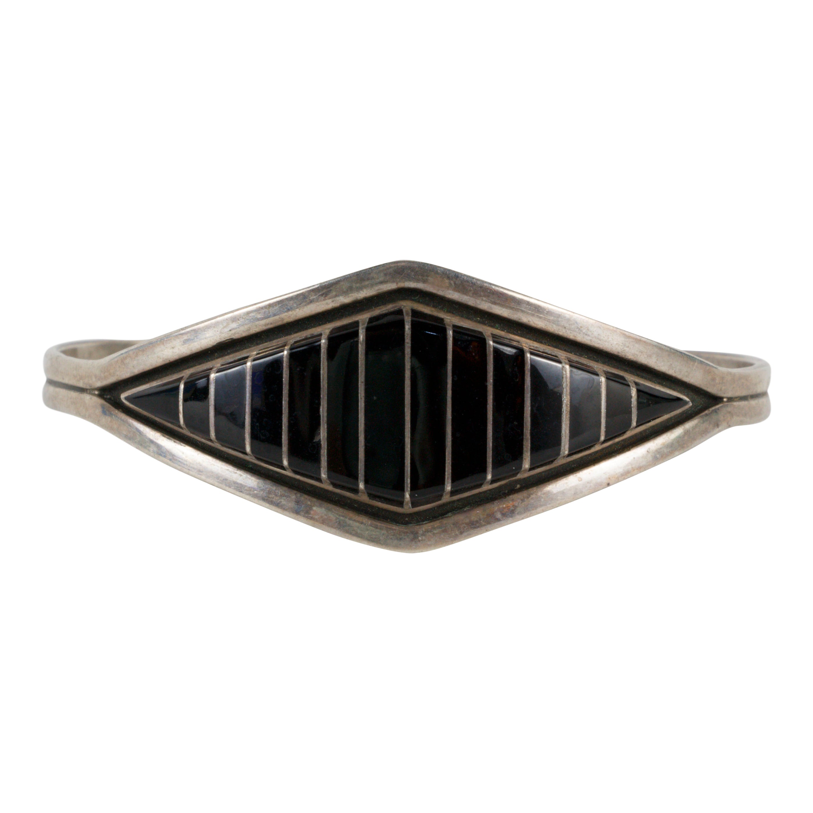 Zuni Stylized Onyx Bracelet, Jewelry, Bracelet, Native