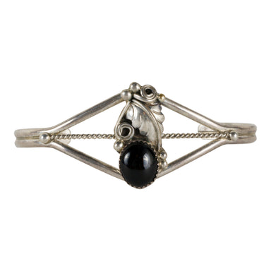 Onyx and Sterling Bracelet, Jewelry, Bracelet, Native