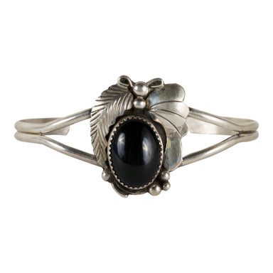 Onyx and Sterling Bracelet, Jewelry, Bracelet, Native
