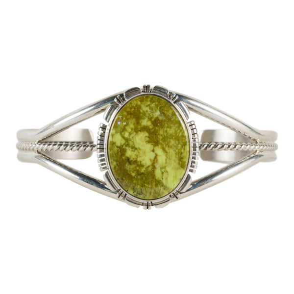 Navajo Green Gaspeite Bracelet, Jewelry, Bracelet, Native