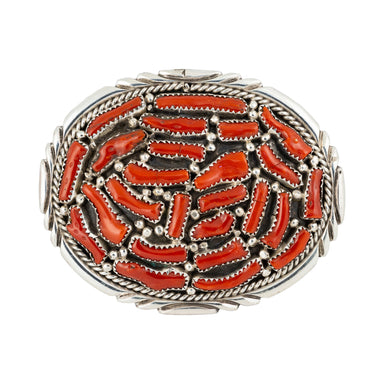 Coral Belt Buckle, Jewelry, Buckle, Native