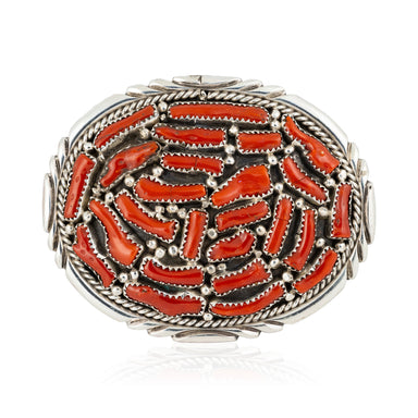 Coral Belt Buckle, Jewelry, Buckle, Native